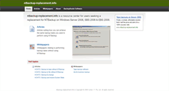 Desktop Screenshot of ntbackup-replacement.info